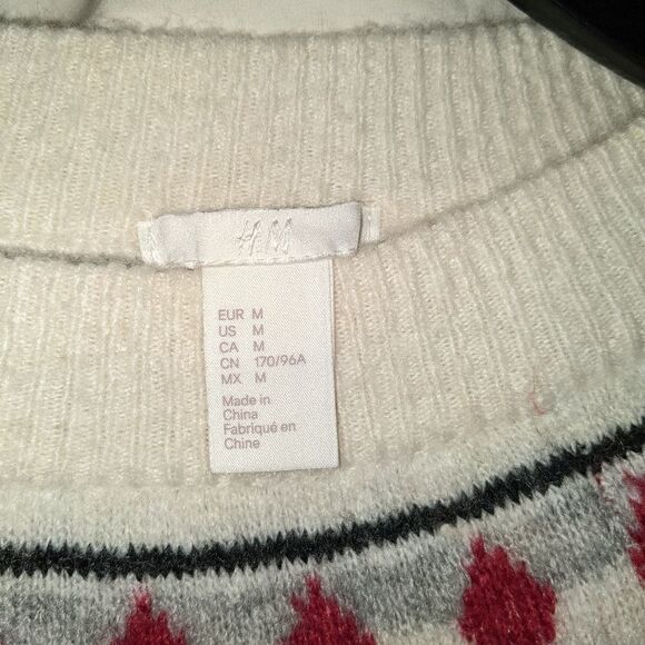 H&M Wool Blend Winterland Crewneck Sweater - Picture 7 of 8